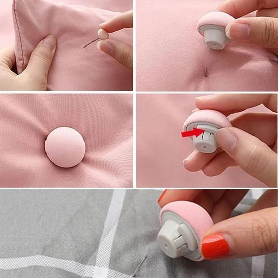 Nuvia Home® 4 Adet Mantar Model Yorgan Kılıfı Ve Çarşaf Tutucu Sabitleyici