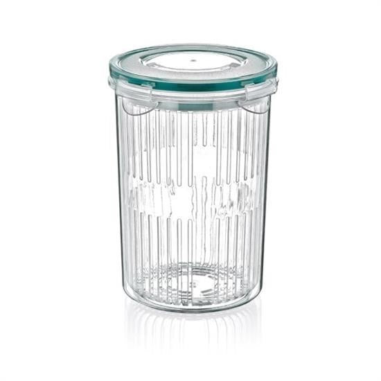 Nuvia Home® Zeytin Turşu Sebze Yıkama Kutusu Klipsli Kapaklı Saklama Kabı