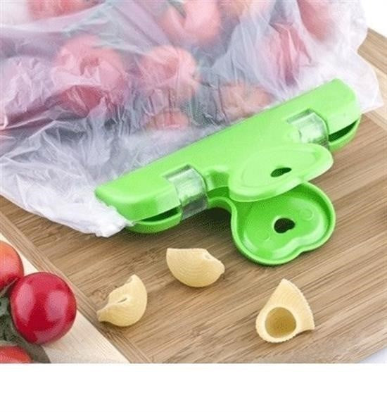 Nuvia Home® 2li Pratik Torba Paket Ve Poşet Kapatıcı Kilitli Klips Mandal