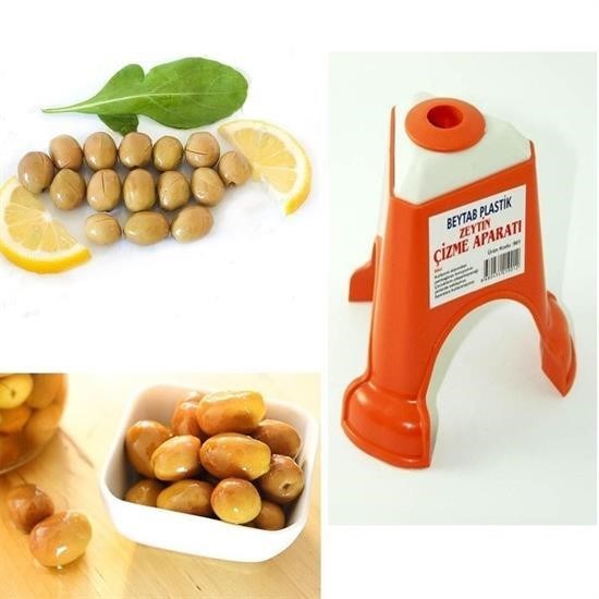 Nuvia Home® Kolay Zeytin Dilme Çizme Aparatı Pratik Kolay Zeytin Çizici Alet