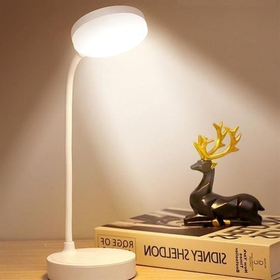 Nuvia Home® Yuvarlak USBli Dokunmatik 3 Kademeli 360 Derece  Özel Göz Korumalı Led Lityum Masa Lambası