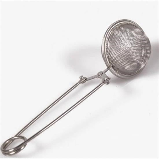 Nuvia Home® Paslanmaz Metal Pratik Kolay Bitki Çayı Demleme Süzgeci Aparatı