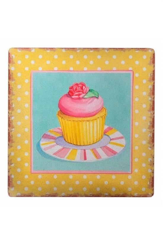 Nuvia Home® Decotown Duvar Panosu 40*40 Cup Cake Muffin Motifli Duvar Süsü