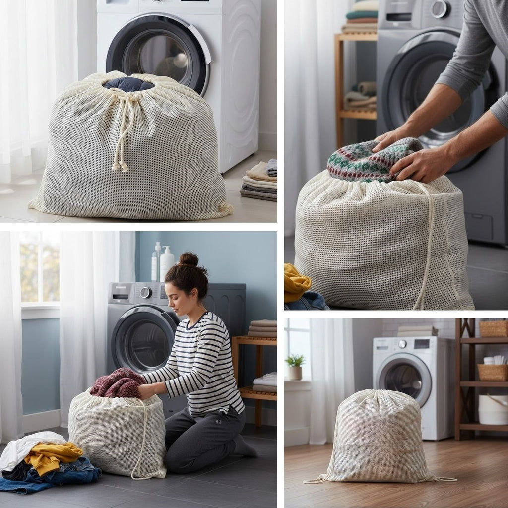 Nuvia Home® Battal Boy 120x150 cm Mont ve perde Yıkama Filesi–Extra Büyük, Dayanıklı, Nefes Alabilir Çamaşır Koruma Torbası