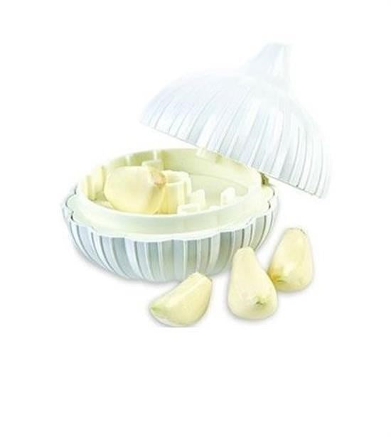 Nuvia Home® Sarımsak Şeklinde Pratik Sarımsak Ezici Rendeleyici El Rondosu