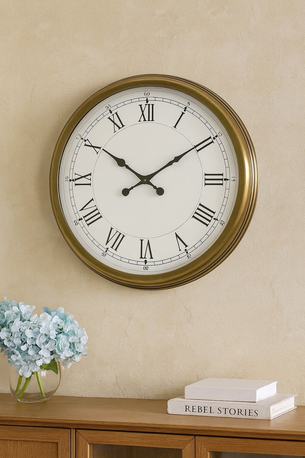 Zentime 60 Cm Eskitme Vintage Duvar Saati