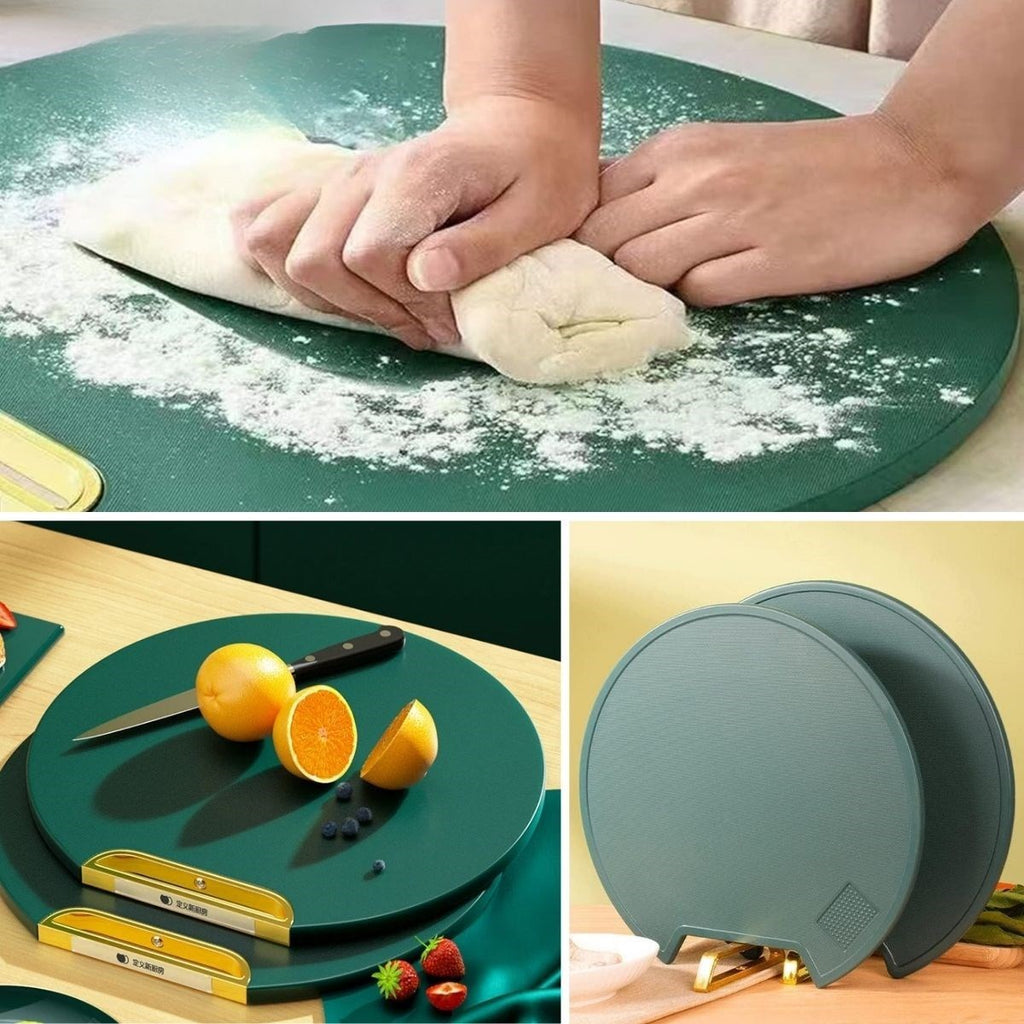 Nuvia Home® Mutfak Sebze,Meyve,Et,Balık,Ekmek Doğrama Kesme Tahtası Standlı Kesim Panosu