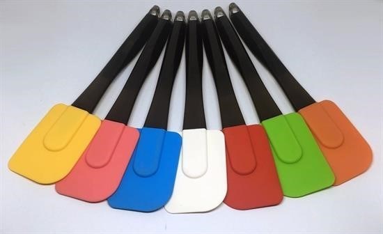 Nuvia Home® Dekoratif Renkli Silikon Spatula Pratik Sevimli Spatula Kaşık