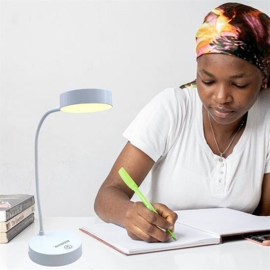 Nuvia Home® Yuvarlak USBli Dokunmatik 3 Kademeli 360 Derece  Özel Göz Korumalı Led Lityum Masa Lambası