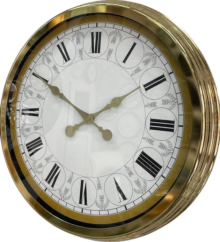 Zentime 60 Cm Gold Lüks Duvar Saati