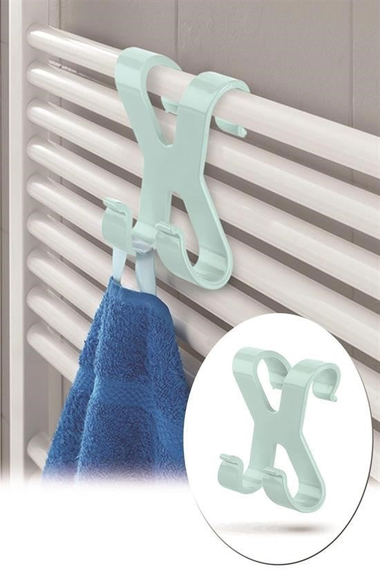 Nuvia Home® Mutfak Banyo Dolap Kapağına Takılan Meta Havlu Askılığı Aparatı