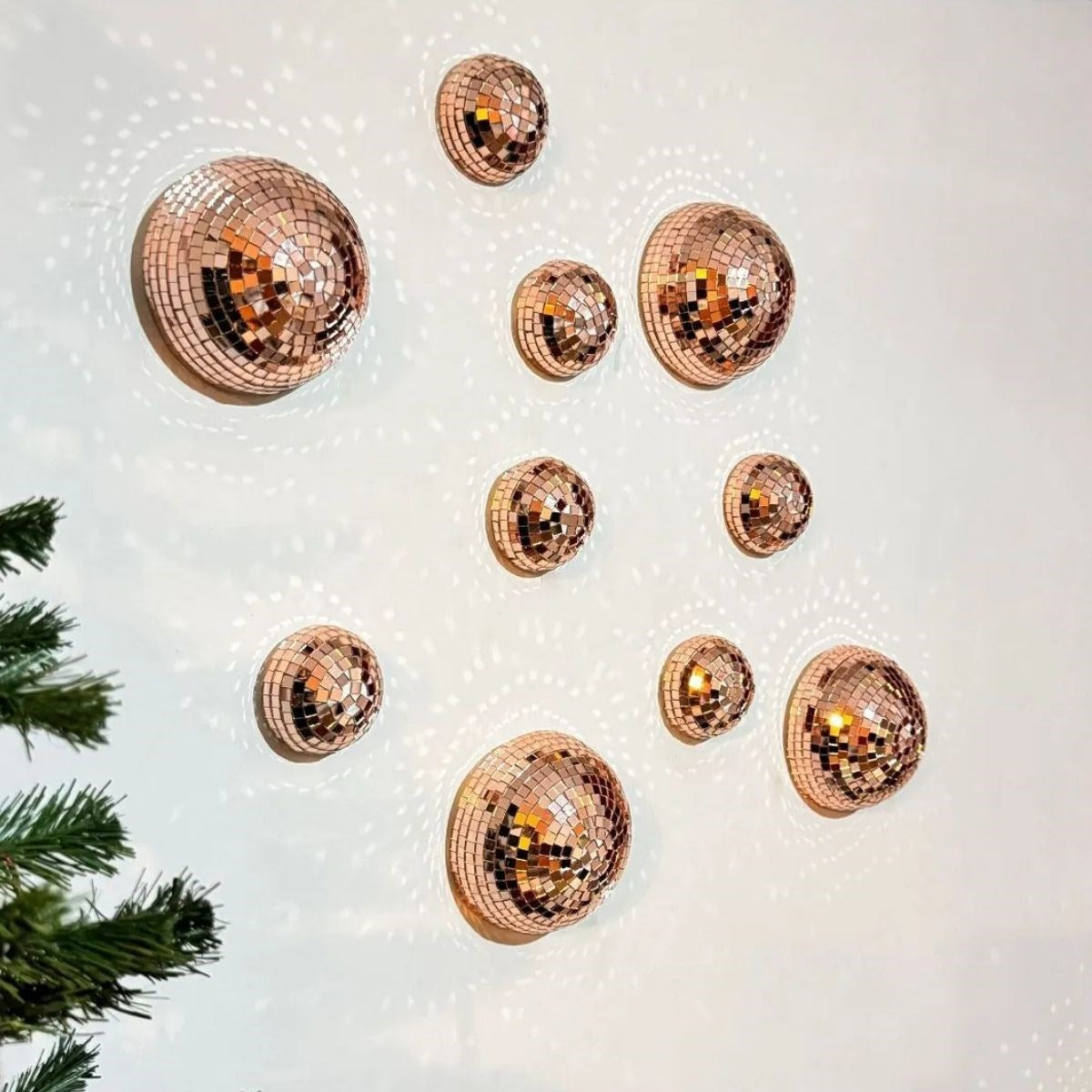 Nuvia Home® Kare Bronz Cam Mozaik Fayans Çıkartmaları El İşi Kare Cam Fayans Kendinden Yapışkanlı Aynalı Dekor Panel 30x30 Cm