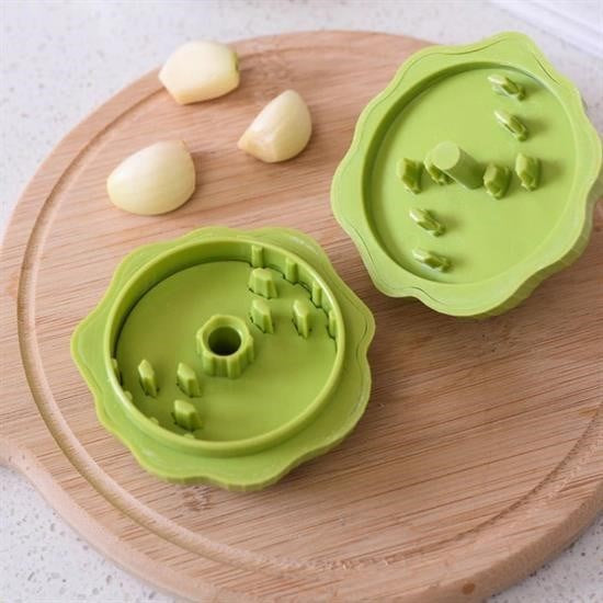 Nuvia Home® Sarımsak Şeklinde Pratik Sarımsak Ezici Rendeleyici El Rondosu