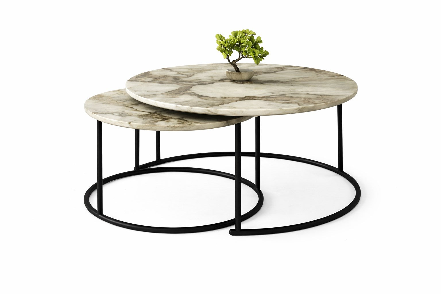 Efes Siyah Yavrulu Orta Sehpa Takımı