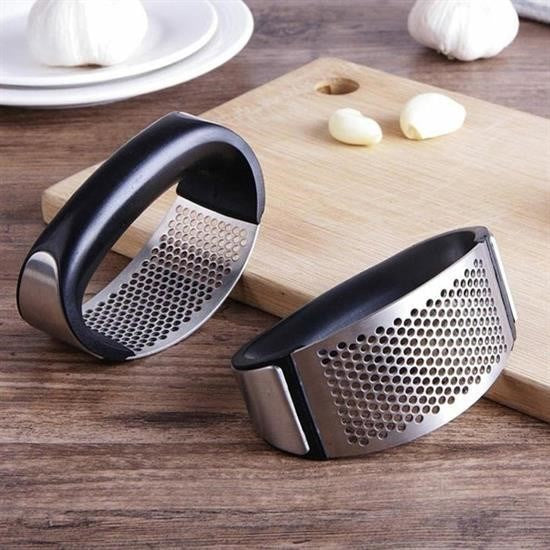 Nuvia Home® Yeni Sarımsak Ezici Paslanmaz Çelik Garlic Press