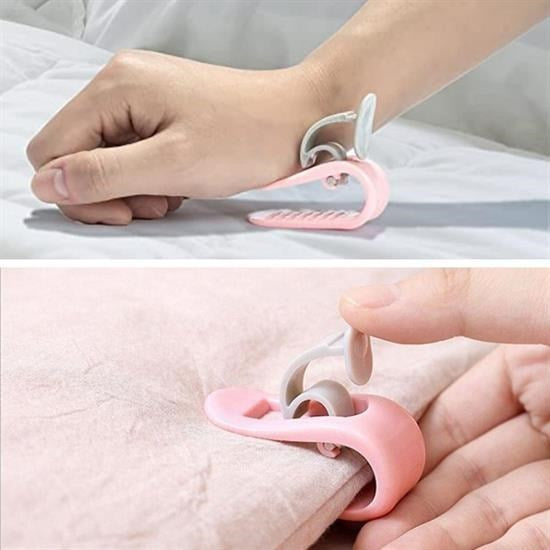 Nuvia Home® 4 Adet İğnesiz Yorgan Çarşaf Ve Perde Tutucu Sabitleyici Kaydırmaz Örtü Düzenleyici Klips