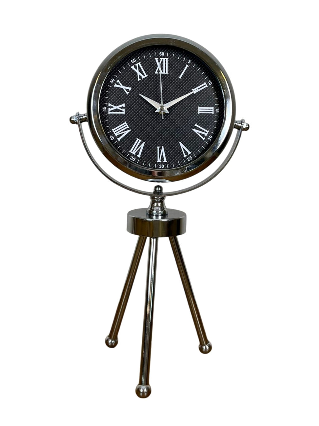 Zentime Krom Şık Üç Ayaklı Masa Saati