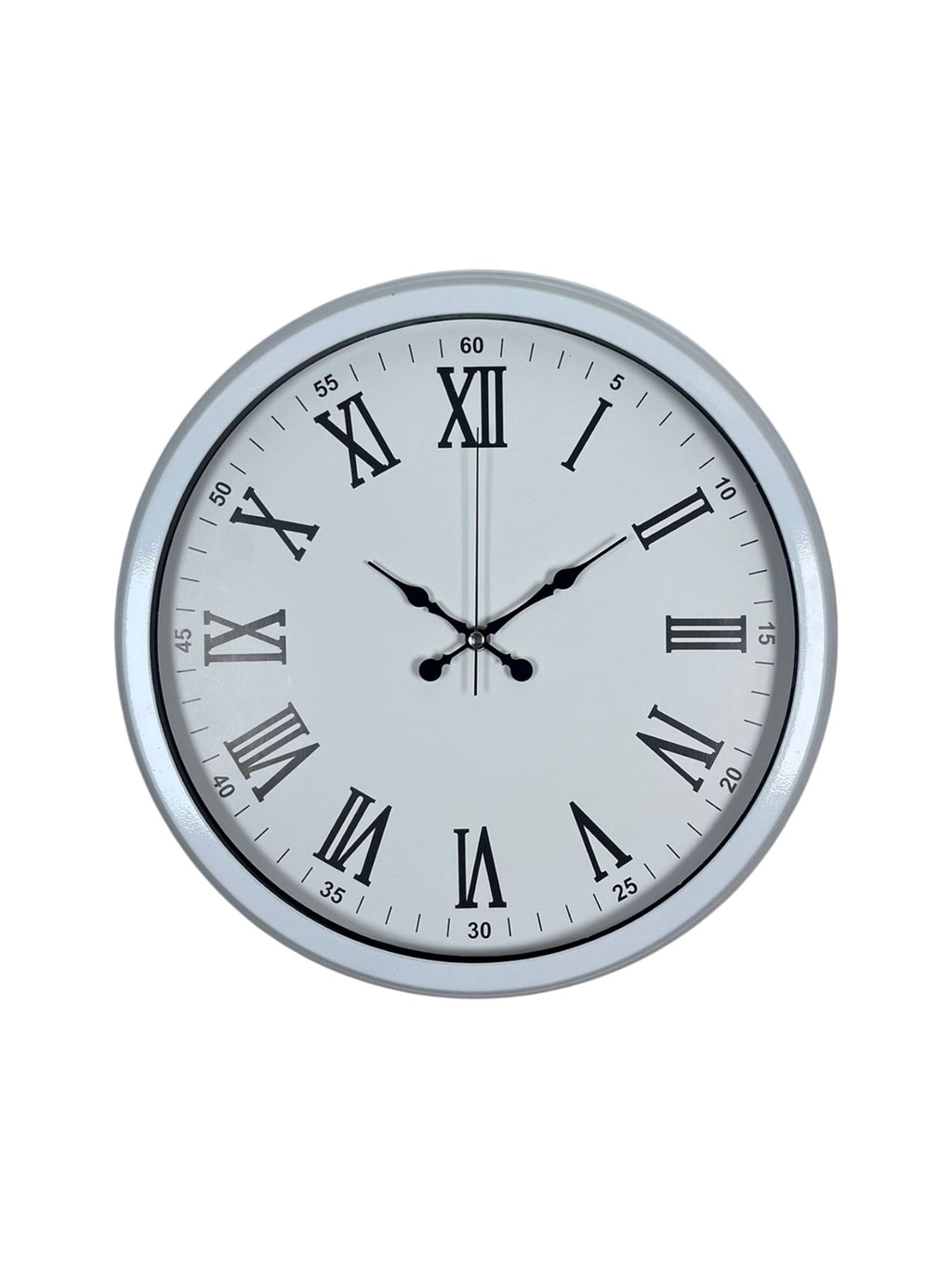 White Prime Roma Rakamlı 40 Cm Metal Duvar Saati