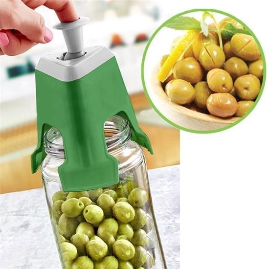 Nuvia Home® Kolay Zeytin Dilme Çizme Aparatı Pratik Kolay Zeytin Çizici Alet