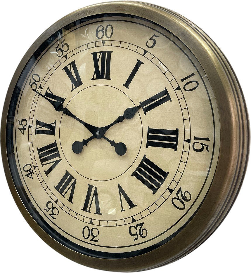 Zentime 60 Cm Eskitme Vintage Duvar Saati