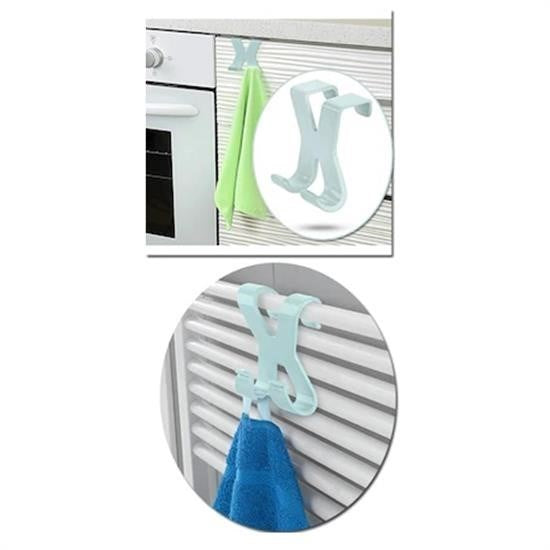 Nuvia Home® Mutfak Banyo Dolap Kapağına Takılan Meta Havlu Askılığı Aparatı