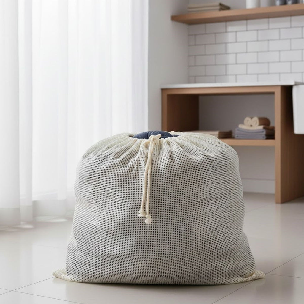 Nuvia Home® Battal Boy 120x150 cm Mont ve perde Yıkama Filesi–Extra Büyük, Dayanıklı, Nefes Alabilir Çamaşır Koruma Torbası