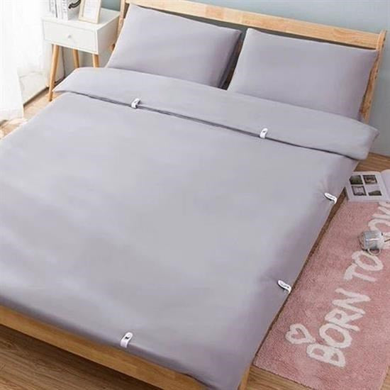 Nuvia Home® 4 Adet İğnesiz Yorgan Çarşaf Ve Perde Tutucu Sabitleyici Kaydırmaz Örtü Düzenleyici Klips