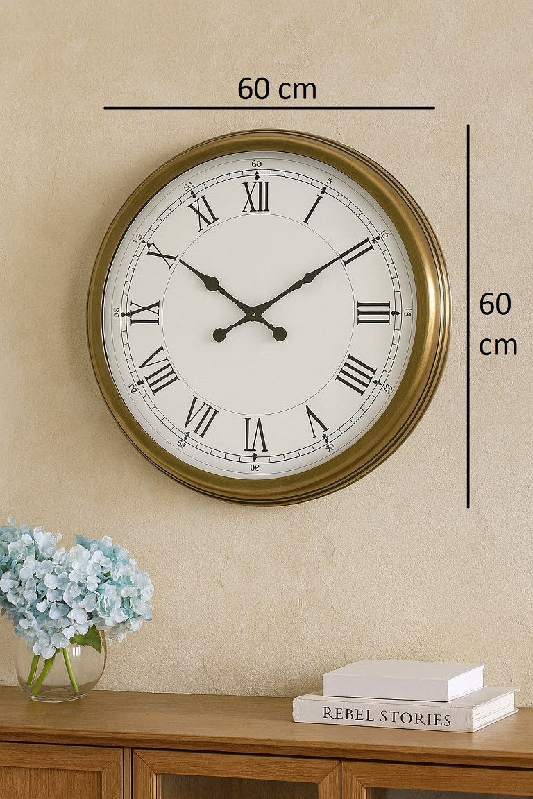 Zentime 60 Cm Eskitme Vintage Duvar Saati