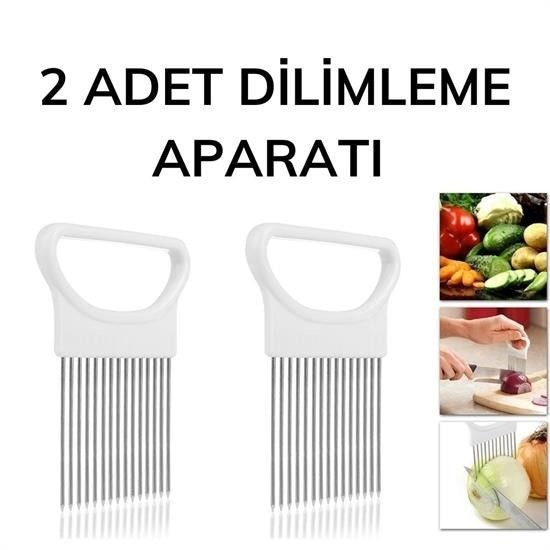 Nuvia Home® Pratik Kolay Eşit Şekilde Sebze Kesme Dilimleme Aleti Aparatı