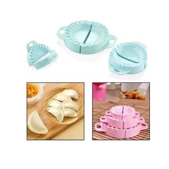 Nuvia Home® 3lü Çiğ börek kurabiye Hamur İşi Ravioli Kesme Kalıbı Aparatı