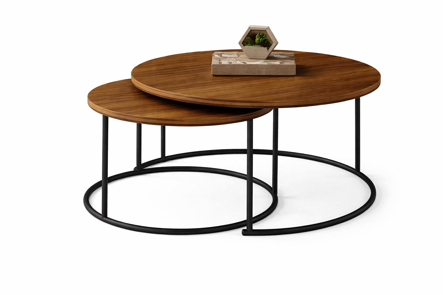 Garda Siyah Yavrulu Orta Sehpa Takımı