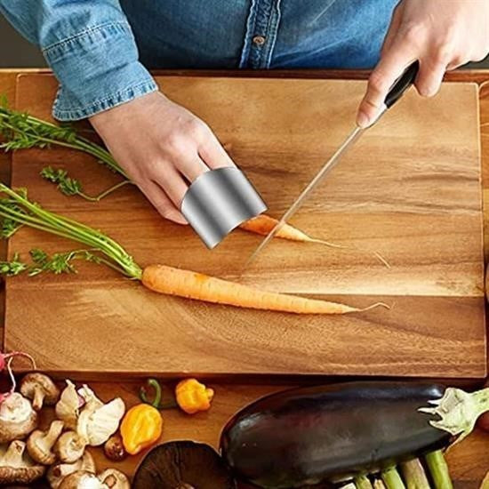 Nuvia Home® 2li Metal Parmak Koruyucu Hızlı ve Güvenli Kesme Paslanmaz Çelik Koruyucu Aparat