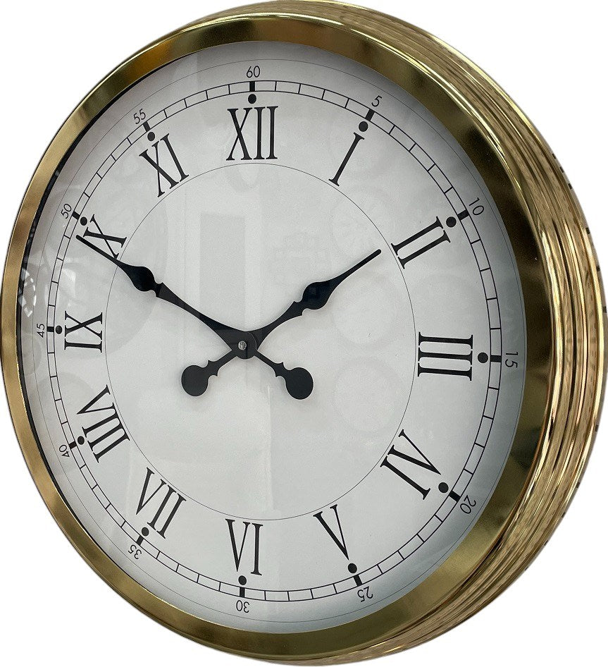 Zentime 60 Cm Gold Lüks Duvar Saati