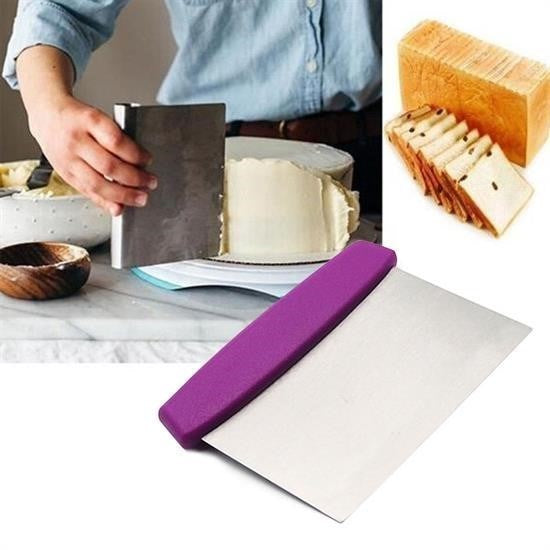 Nuvia Home® Çelik Hamur Kesici Kazıyıcı Pasta Kek Dekorasyon Spatula Aleti