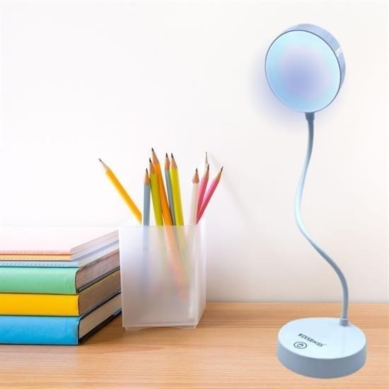 Nuvia Home® Yuvarlak USBli Dokunmatik 3 Kademeli 360 Derece  Özel Göz Korumalı Led Lityum Masa Lambası