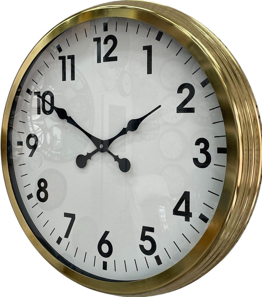 Zentime 60 Cm Gold Lüks Duvar Saati